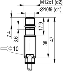 Габариты BK W28S8-1,5-N-5